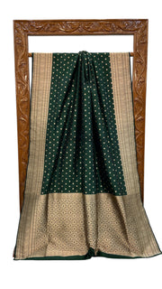 Pure Katan Silk Banarasi Handloom Saree - All over Jaal work - The Handlooms