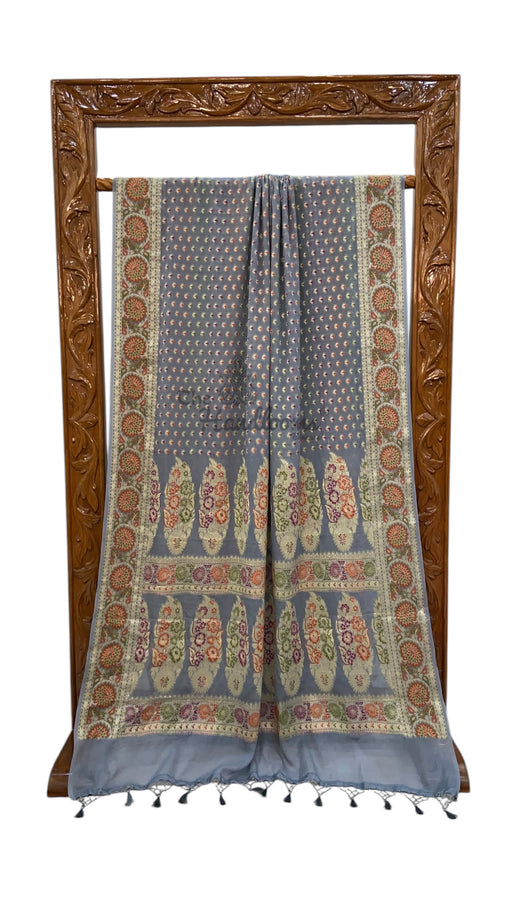 Pure Chiffon Khaddi Banarasi Saree - The Handlooms