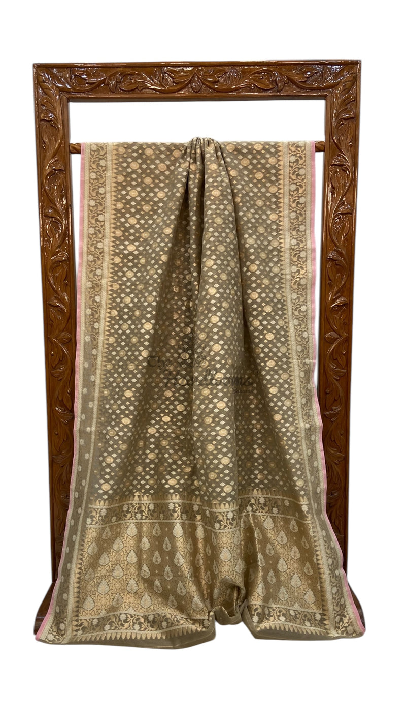 Pure Cotton Banarasi Handloom Saree - The Handlooms