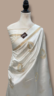 Pure Mango Silk Banarasi Handloom Saree - The Handlooms