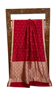 Pure Katan Silk Reshmi Zari Banarasi Handloom Saree - The Handlooms