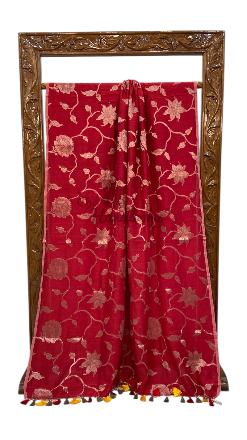 Moonga Silk Handloom Banarasi Saree - The Handlooms