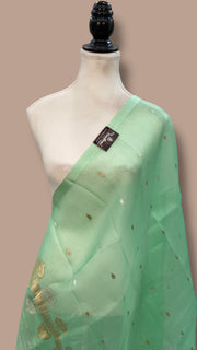 Pure kora Banarasi Handloom Dupatta - The Handlooms