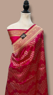 Pure Katan Silk Banarasi Handloom Saree - All over jaal work - The Handlooms
