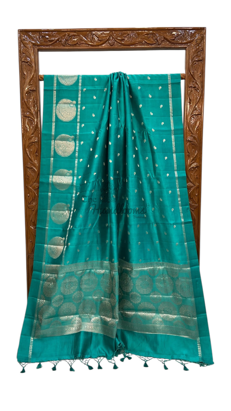 Pure Mango Silk Banarasi Handloom Saree - The Handlooms