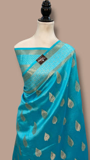 Pure Mango Silk Banarasi Handloom Saree - The Handlooms