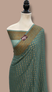 Pure Chiffon Khaddi Banarasi Saree - The Handlooms