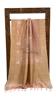 Pure Tussar Handloom Banarasi Saree - All over kadua Weaving - The Handlooms