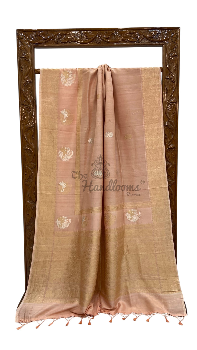 Pure Tussar Handloom Banarasi Saree - All over kadua Weaving - The Handlooms