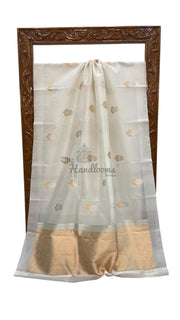 Pure Kora Handloom Banarasi Saree - The Handlooms