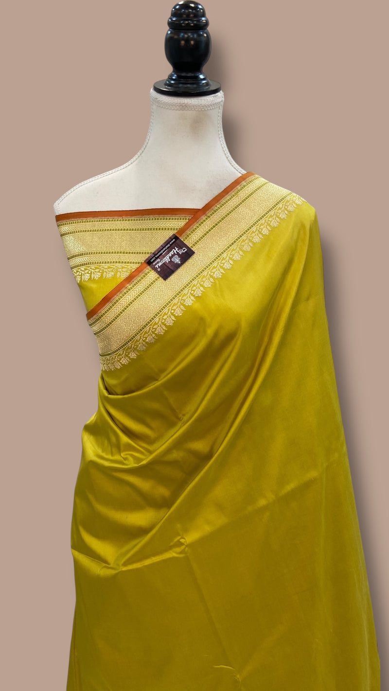 Pure Katan Silk Banarasi Handloom Saree - The Handlooms