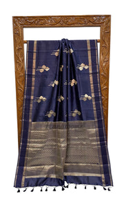Pure Mango Silk Banarasi Handloom Saree - The Handlooms