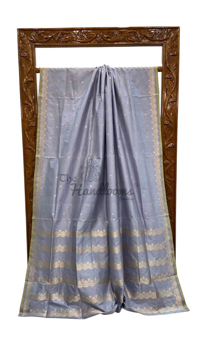 Pure Katan Silk Banarasi Handloom Saree - All Over Kadua Motifs - The Handlooms