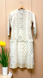 Khaddi Georgette Banarasi Dress material-Stitched - The Handlooms