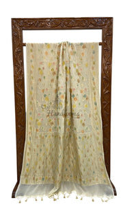Pure Khaddi Georgette Handloom Banarasi Saree - The Handlooms