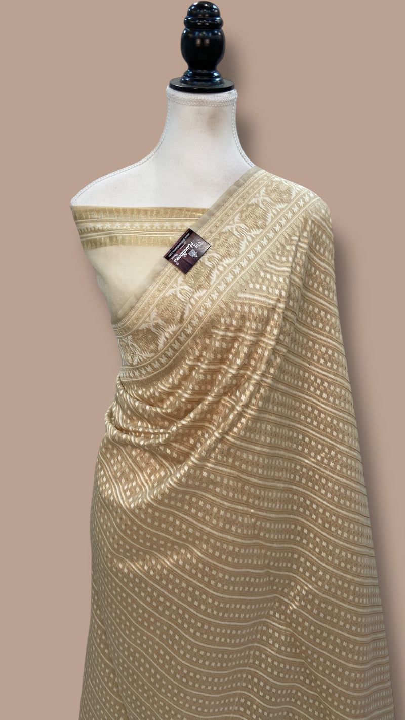 Pure Cotton Banarasi Handloom Saree - The Handlooms