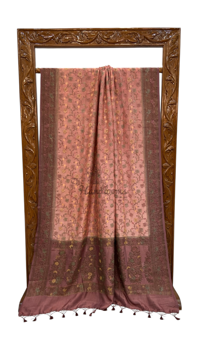 Pure Butter Crepe Banarasi Saree - The Handlooms