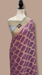 Pure Chiffon Khaddi Banarasi Saree - The Handlooms