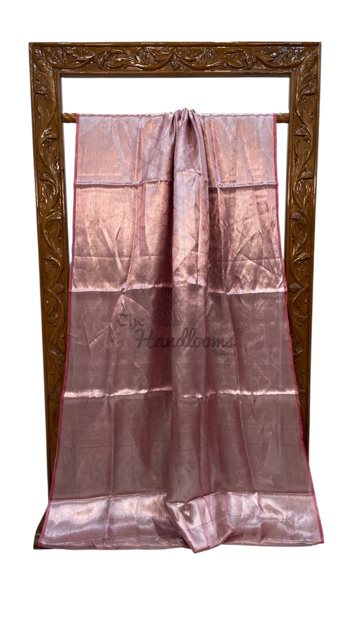 Pure Kora Tissue Tanchui Handloom Banarasi Saree - The Handlooms