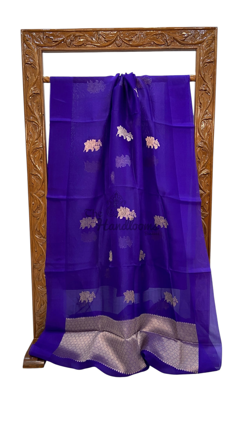 Pure Kora Handloom Banarasi Saree - The Handlooms