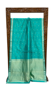Pure Katan Silk Reshmi Zari Banarasi Handloom Saree - The Handlooms