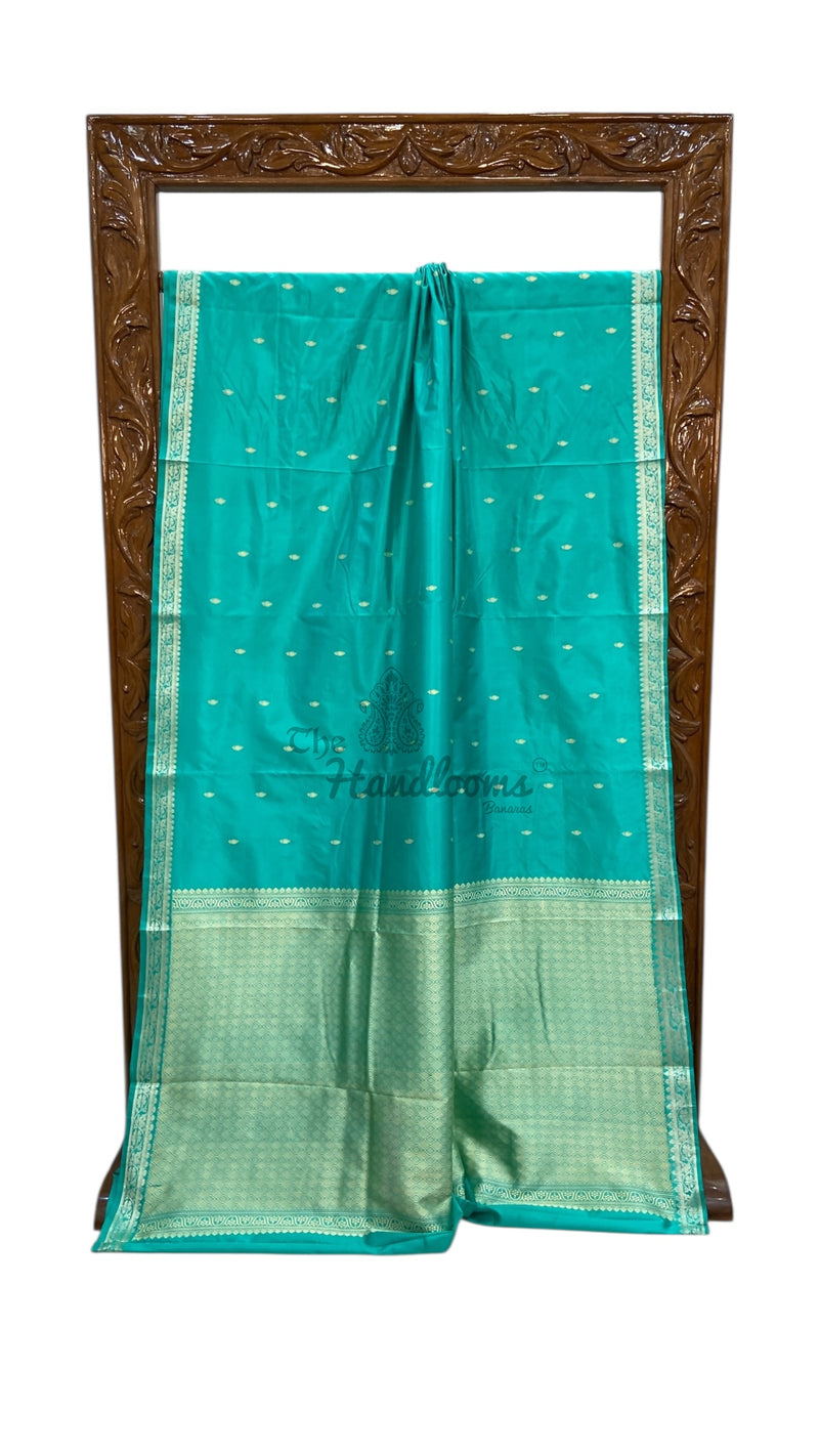Pure Katan Silk Reshmi Zari Banarasi Handloom Saree - The Handlooms
