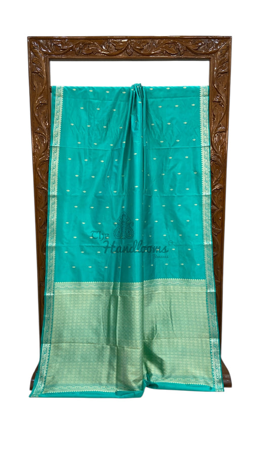 Pure Katan Silk Reshmi Zari Banarasi Handloom Saree - The Handlooms