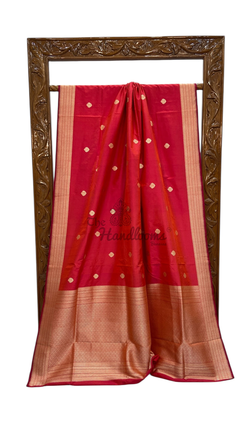 Pure Katan Silk Banarasi Handloom Saree - All Over Kadua Motifs