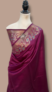 Pure Mango Silk Banarasi Handloom Saree - The Handlooms