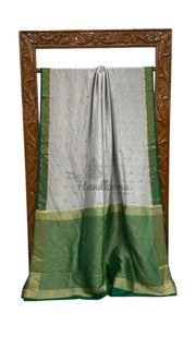 Moonga Georgette Handloom Banarasi Saree - The Handlooms