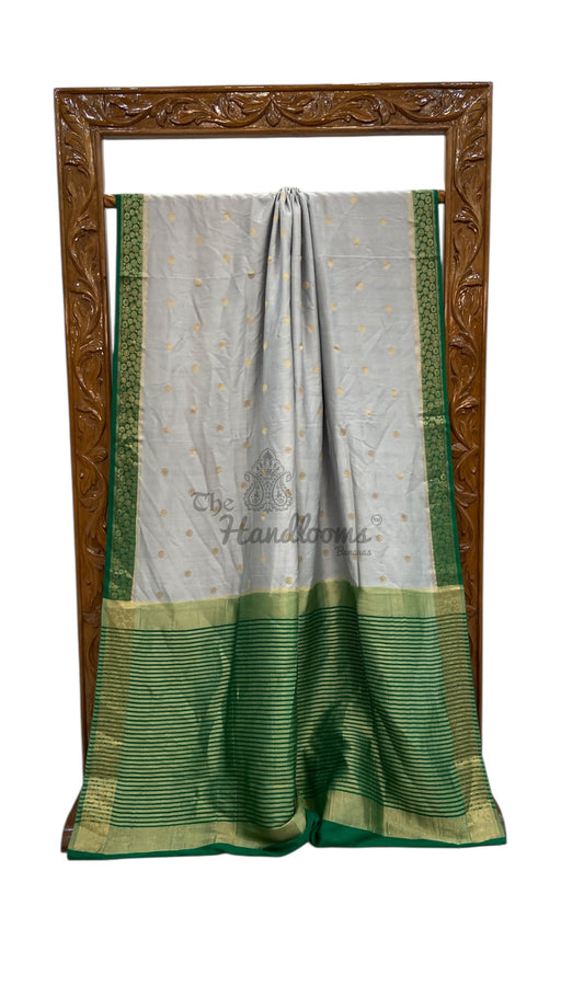 Moonga Georgette Handloom Banarasi Saree - The Handlooms