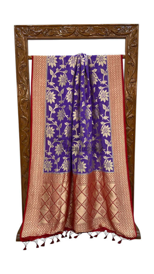 Khaddi Georgette Handloom Banarasi Saree - The Handlooms