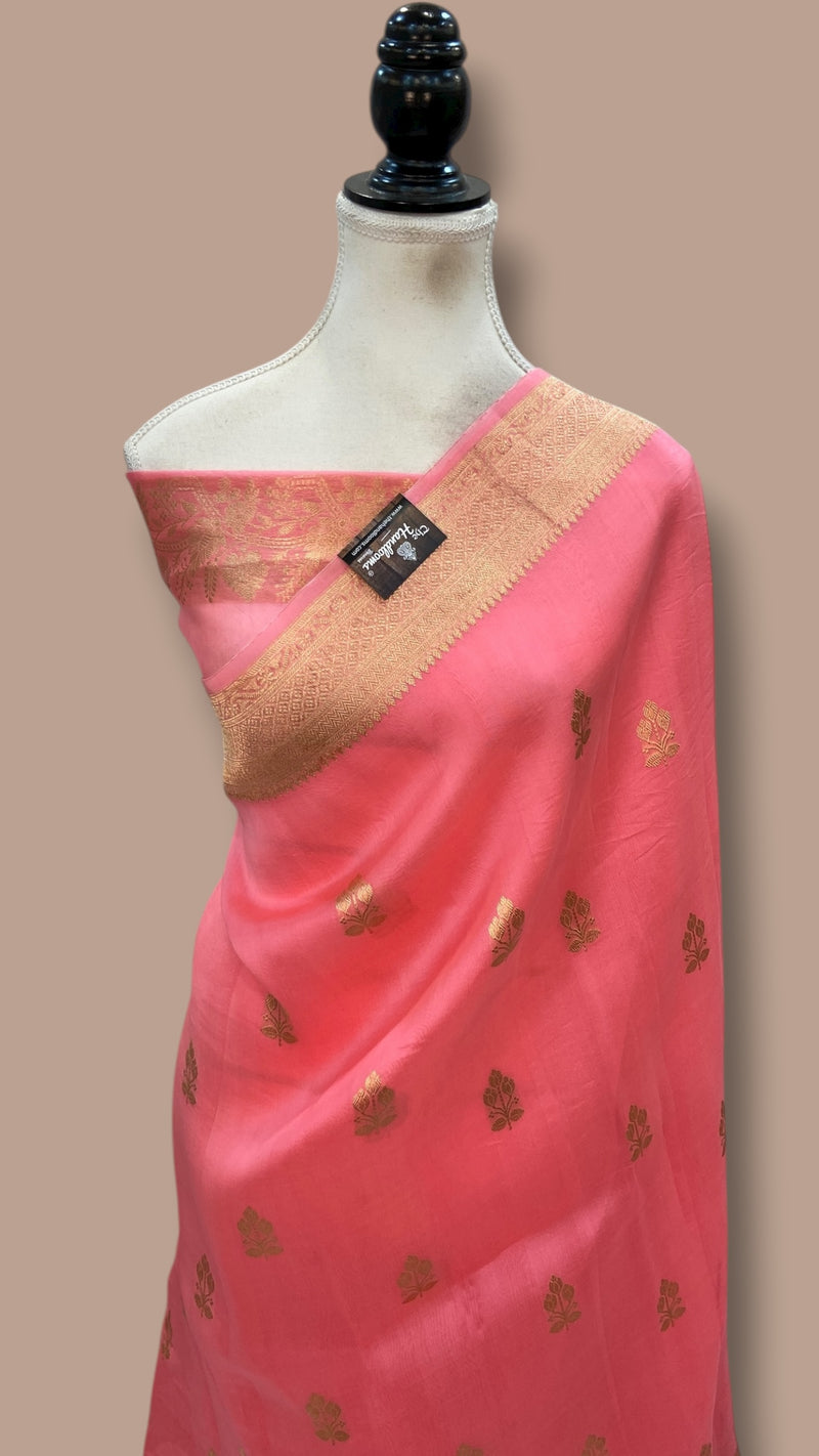 Pure Kora Handloom Banarasi Saree - The Handlooms