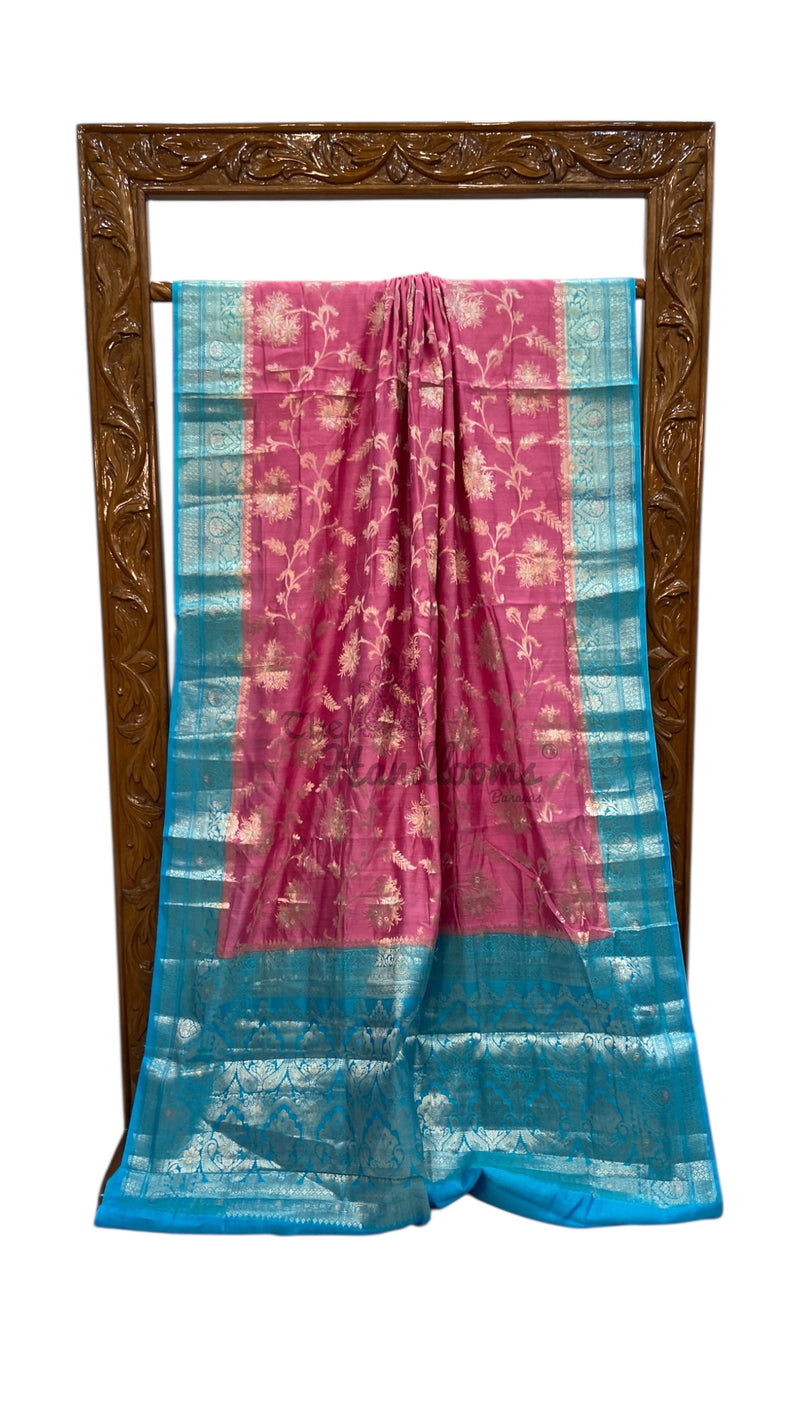 Pure Chiniya Silk Handloom Banarasi Saree - The Handlooms