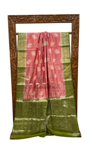 Pure Chiniya Silk Handloom Banarasi Saree - The Handlooms