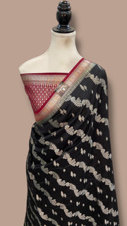 Pure Chiniya Silk Handloom Banarasi Saree - The Handlooms