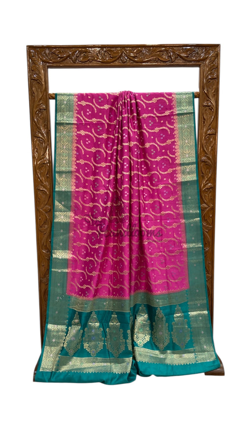 Pure Chiniya Silk Handloom Banarasi Saree - The Handlooms