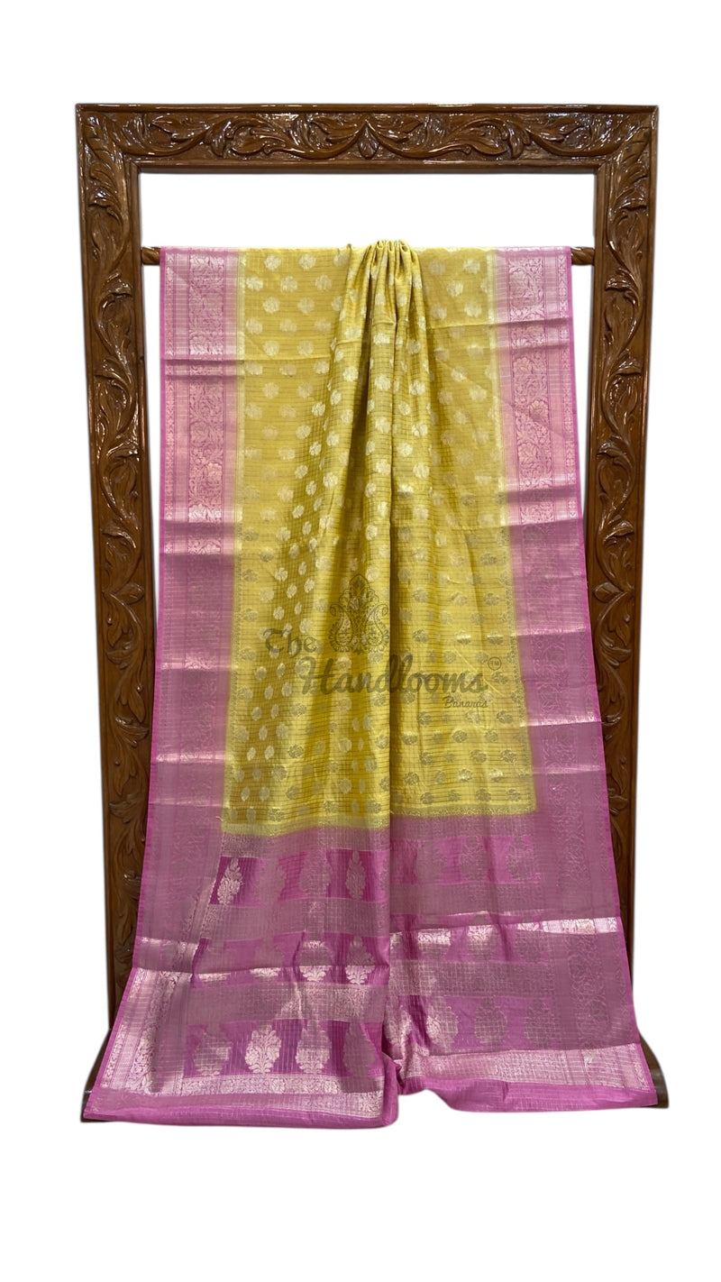 Pure Chiniya Silk Handloom Banarasi Saree - The Handlooms