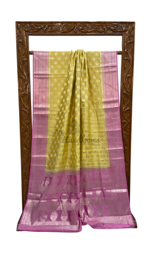 Pure Chiniya Silk Handloom Banarasi Saree - The Handlooms