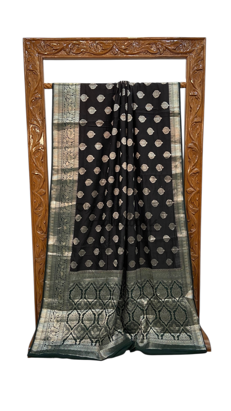 Pure Chiniya Silk Handloom Banarasi Saree - The Handlooms