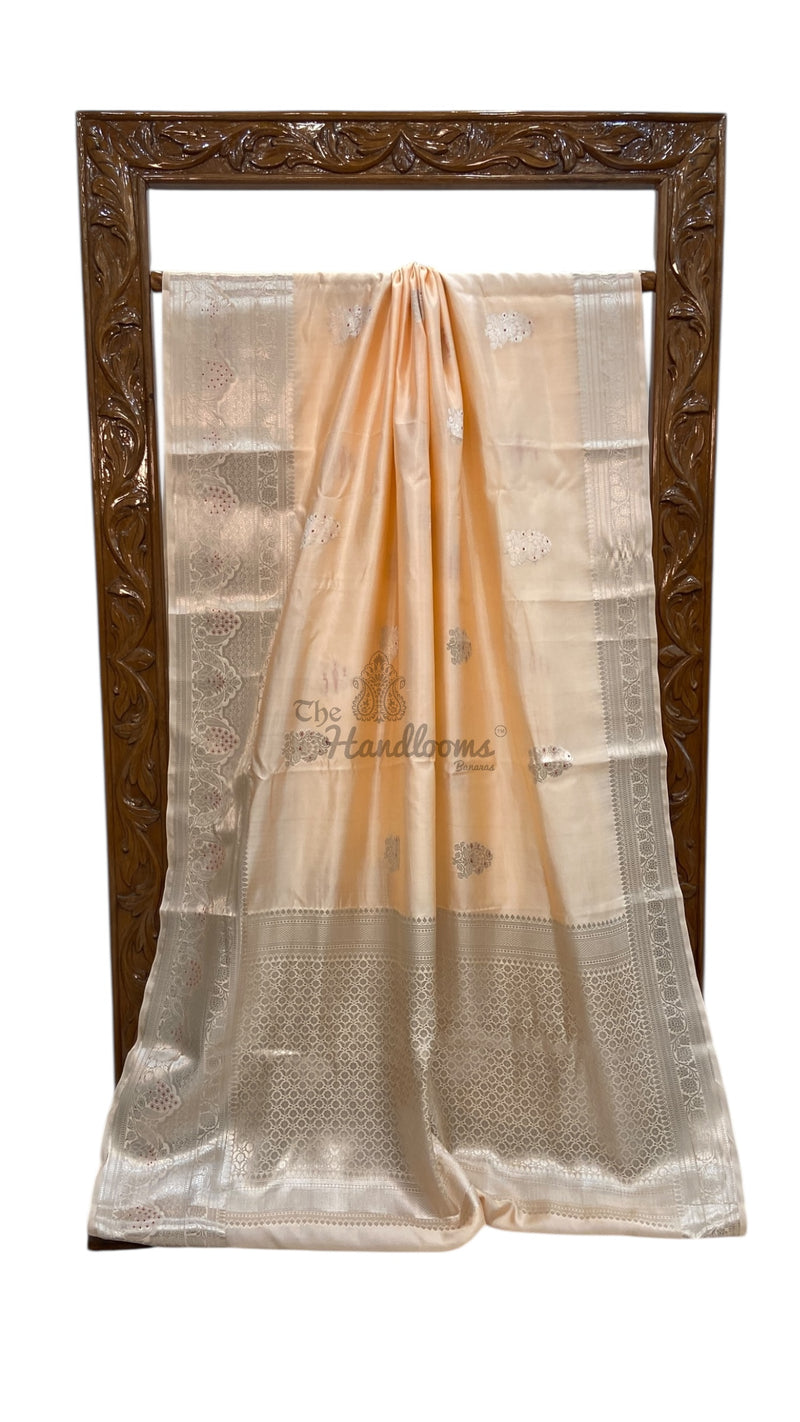 Pure Mango Silk Banarasi Handlokom Saree