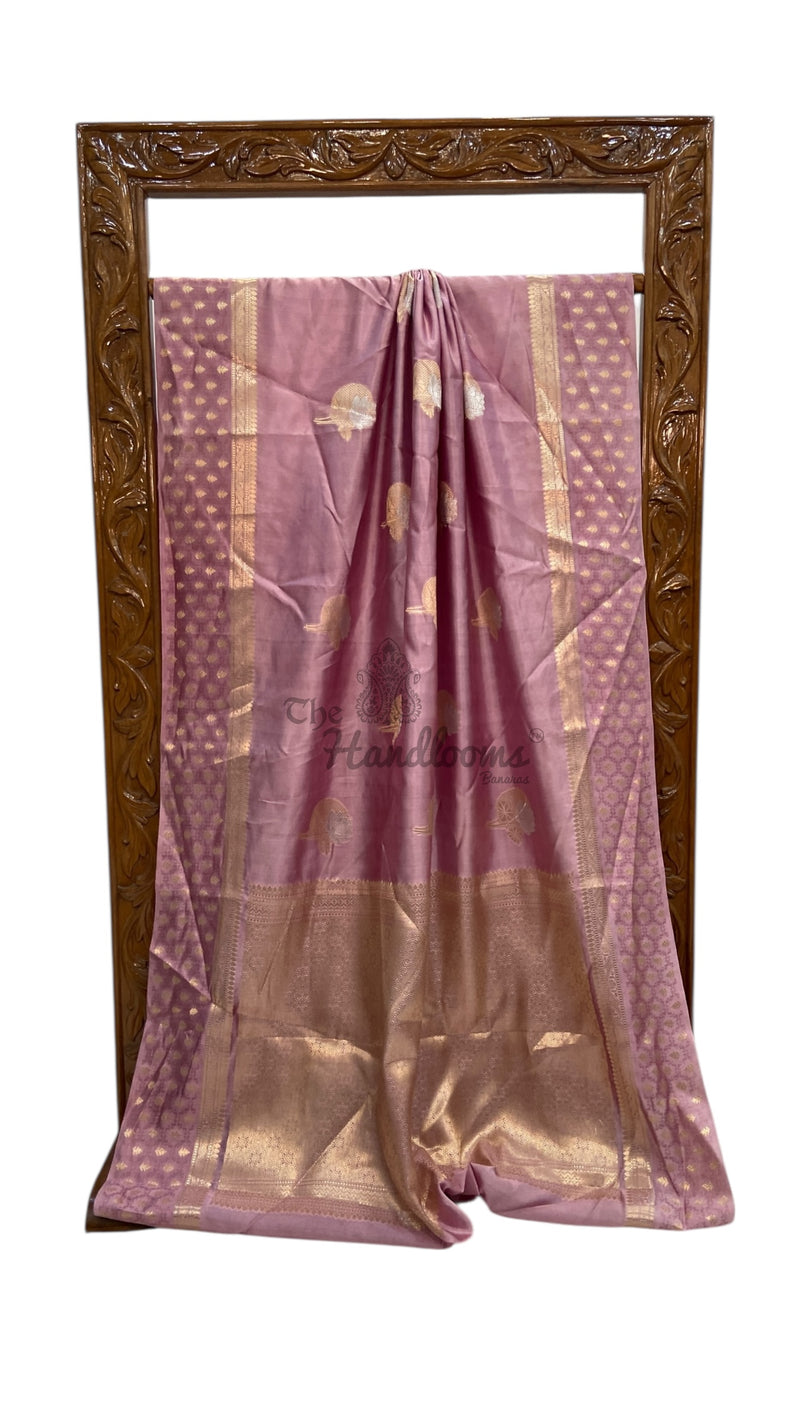 Pure Mango Silk Banarasi Handlokom Saree