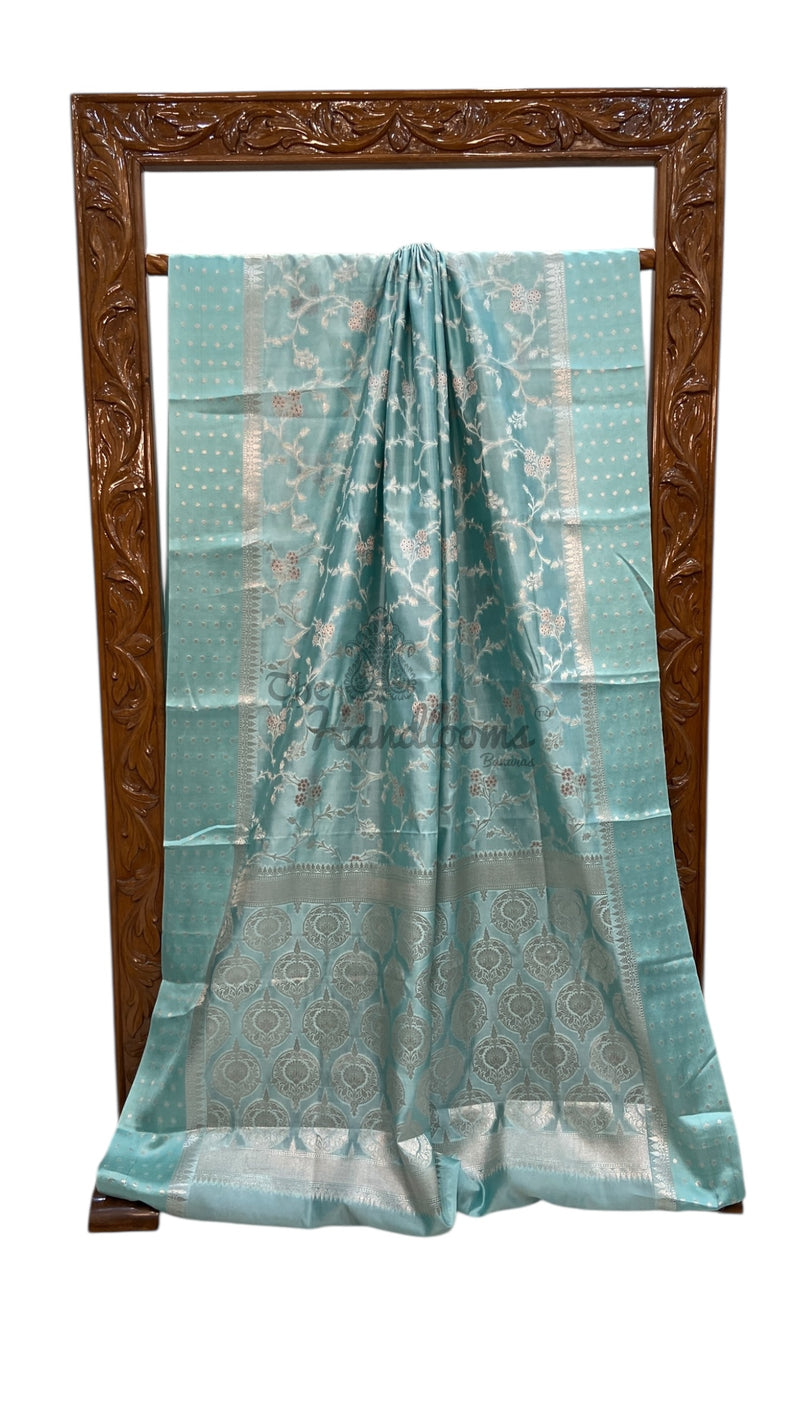 Pure Mango Silk Banarasi Handlokom Saree