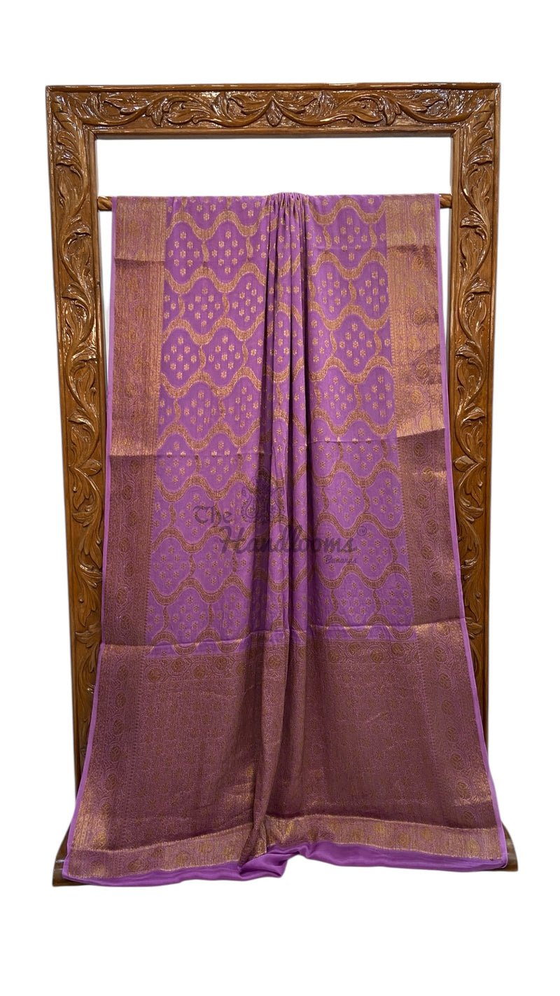 Pure Chiffon Khaddi Banarasi Saree