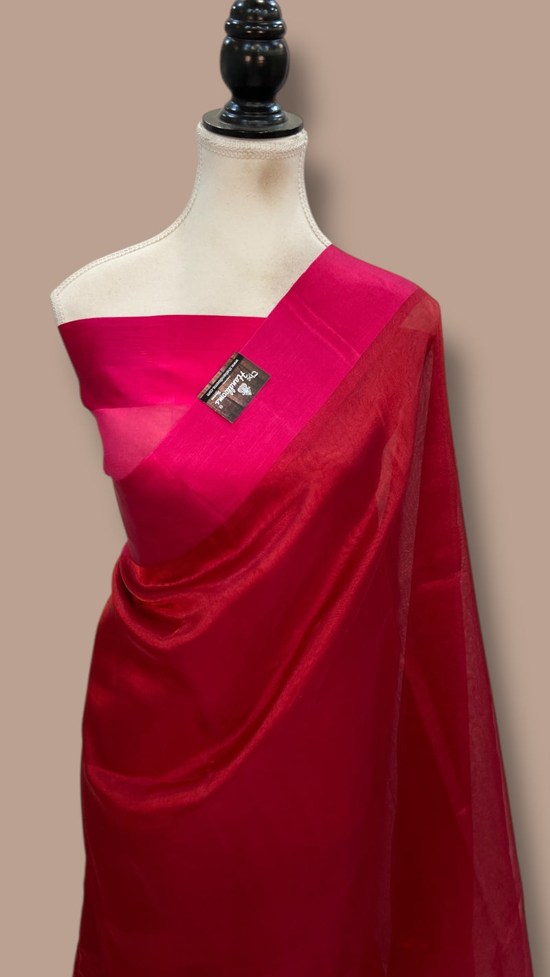 Pure Kora Tissue Handloom Banarasi Saree