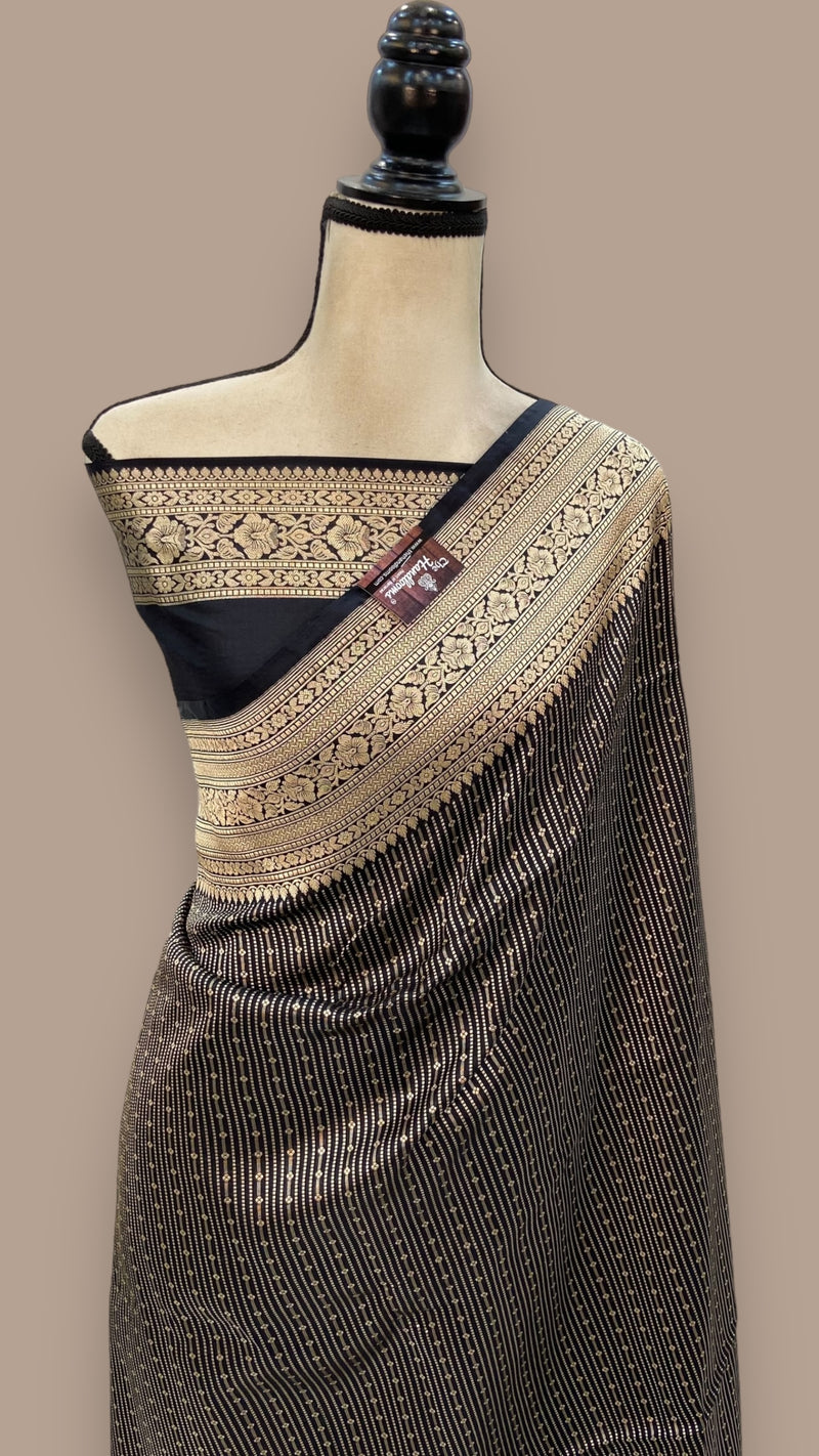 Pure Katan Silk Banarasi Handloom Saree - Tanchui Brocade - The Handlooms