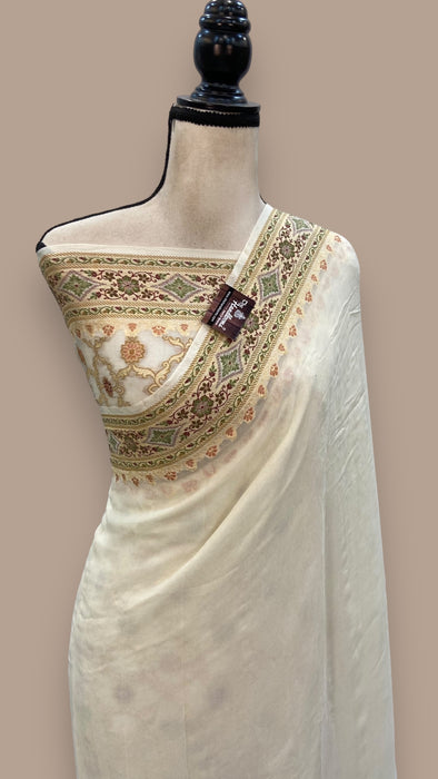 Pure Chiffon Khaddi Banarasi Saree