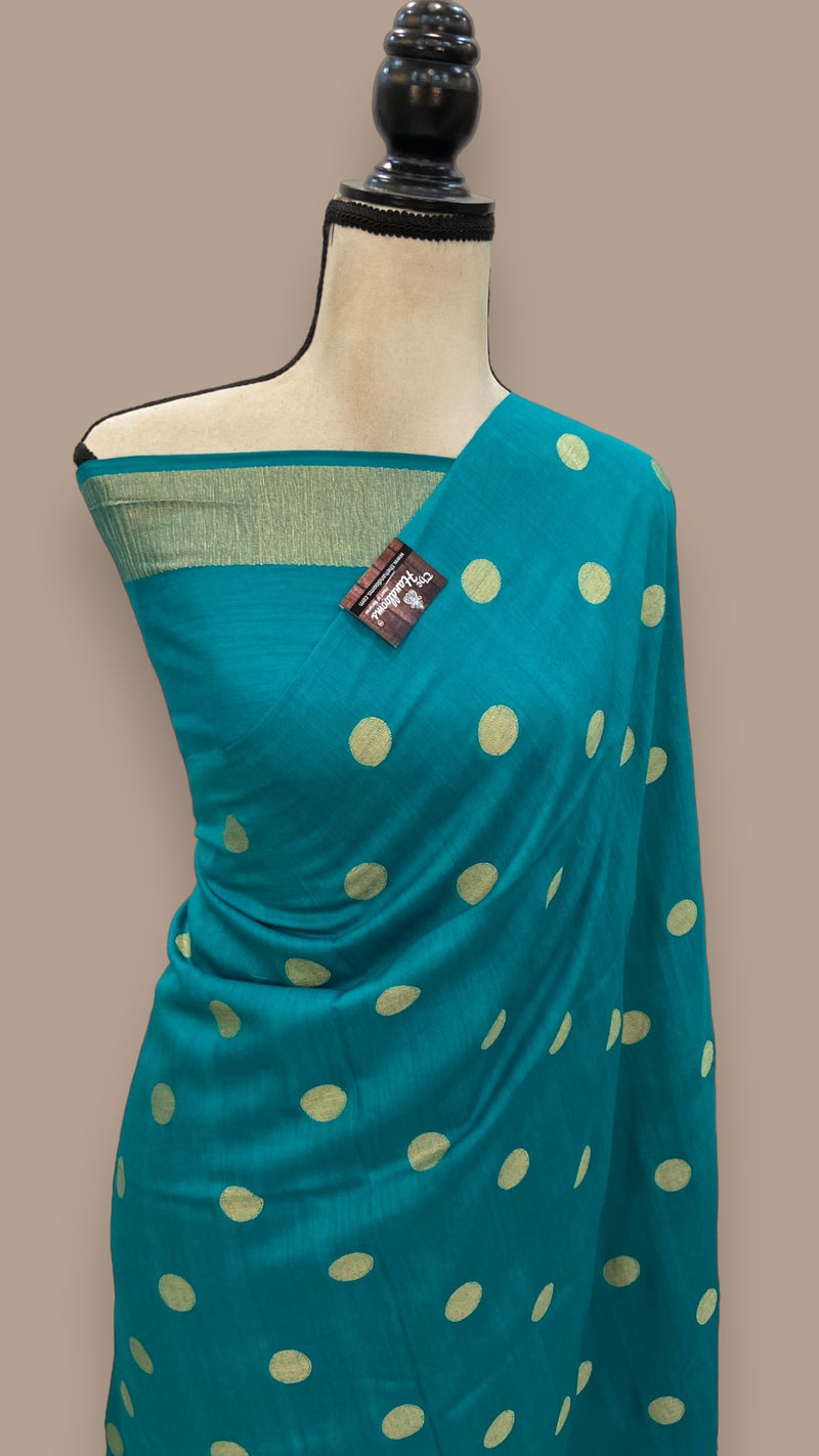 Moonga Georgette Handloom Banarasi Saree - The Handlooms