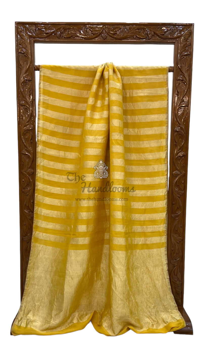 Pure Moonga Tissue Silk Banarasi Handloom Saree - The Handlooms