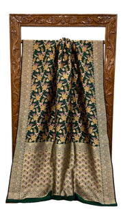 Pure Katan Silk Banarasi Handloom Saree - All over Jaal work - With Meenakari - The Handlooms